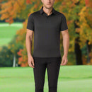 Callaway Chev Twill Jacquard Polo Shirt - Caviar