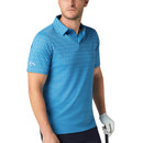 Callaway Engineered Chev Ombre Print Polo Shirt - Cendre Blue
