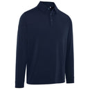 Callaway Soft Touch Long Sleeve Knit Polo Shirt - Peacoat