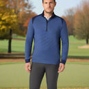 Callaway Soft Touch Blocked 1/4 Zip - Peacoat Heather