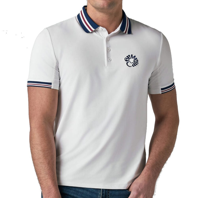 Callaway Legacy Triple Track Blocked Polo Shirt - Bright White