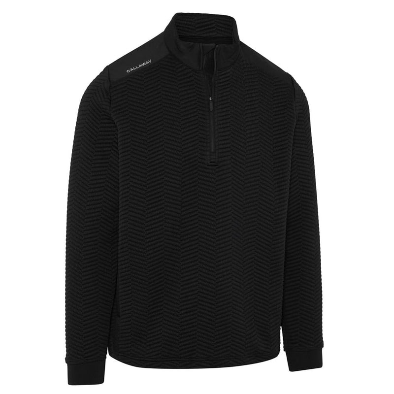 Callaway Mid-Layer Chev Pullover - Caviar