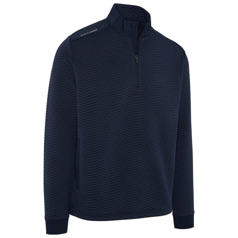 Callaway Mid-Layer Chev Pullover - Peacoat