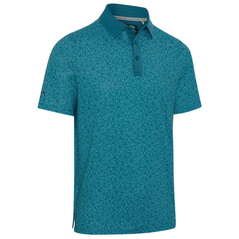 Callaway Confetti Tees Print Polo Shirt - Blue Coral