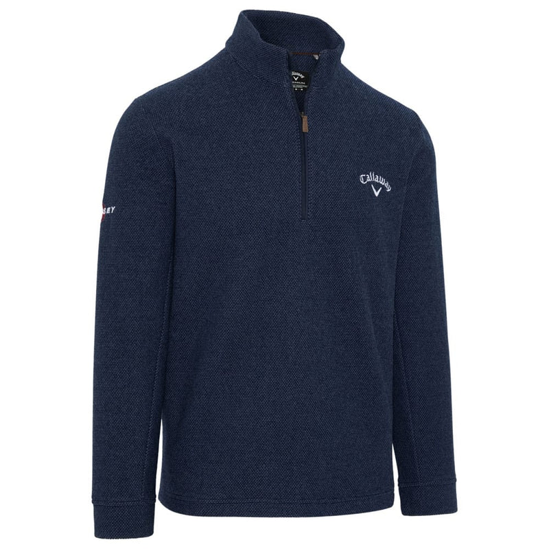 Callaway Odyssey Birdseye Jacquard Pullover - Peacoat
