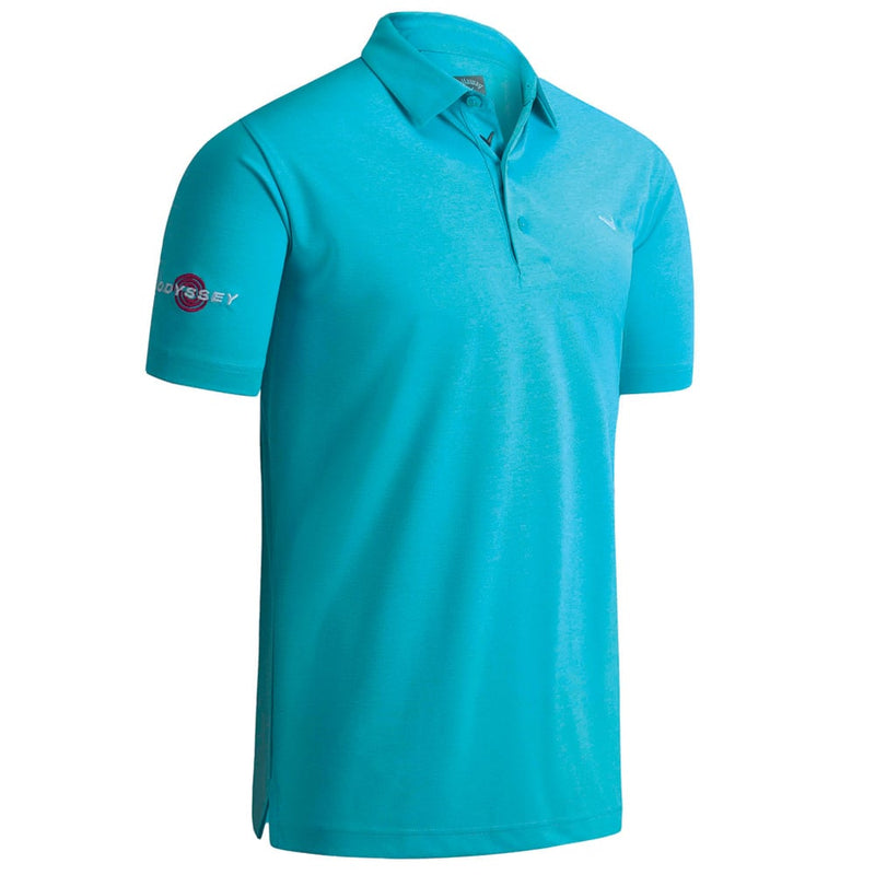 Callaway Odyssey Birdseye Polo Shirt - Blue Curacao Heather