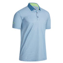 Callaway All Over Chev Grid Polo Shirt - Real Teal