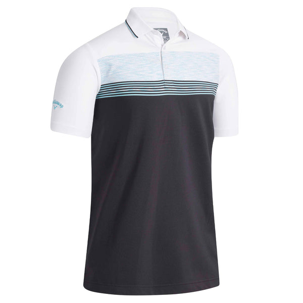 Callaway Micro Geo Jacquard Polo Shirt - Bright White