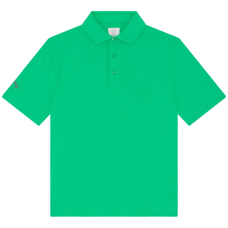Callaway Youth Solid Polo Shirt - Holly Green