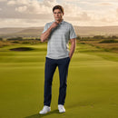 Callaway Legacy Collection Logo Jacquard Polo Shirt - Quarry