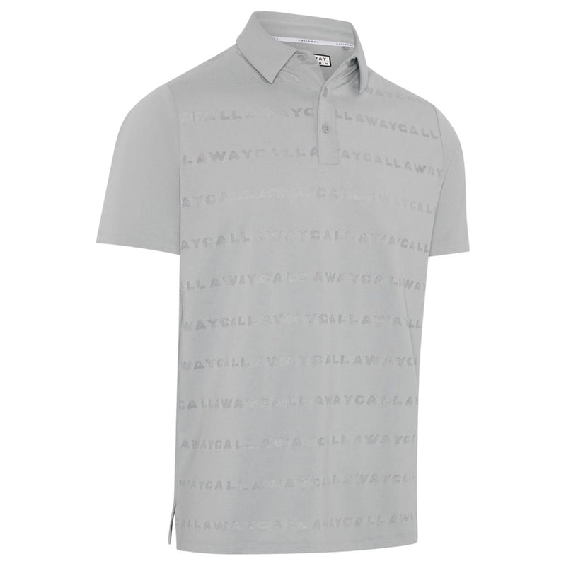 Callaway Legacy Collection Logo Jacquard Polo Shirt - Quarry
