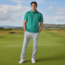 Callaway Legacy Collection Logo Jacquard Polo Shirt - Tidepool