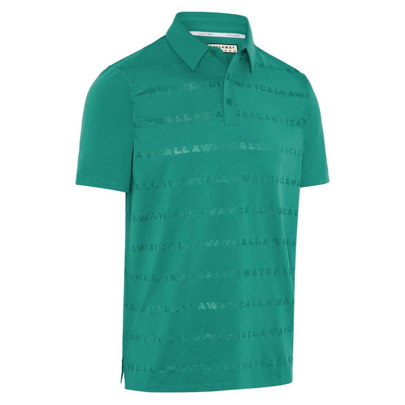 Callaway Legacy Collection Logo Jacquard Polo Shirt - Tidepool