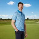 Callaway Hex Marble Polo Shirt - Brilliant Blue
