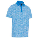 Callaway Hex Marble Polo Shirt - Brilliant Blue