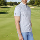 Callaway Albatross Geo Print Polo Shirt - Bright White