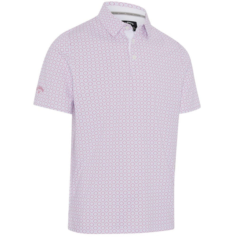 Callaway Golf Club Print Polo Shirt - Bright White