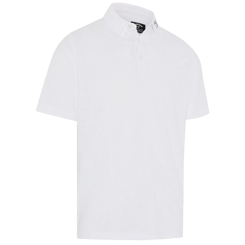 Callaway Odyssey Ventilated Jacquard Polo Shirt - Bright White