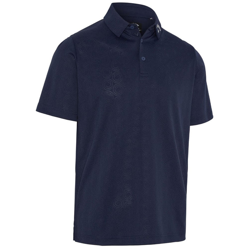 Callaway Odyssey Ventilated Jacquard Polo Shirt - Peacoat