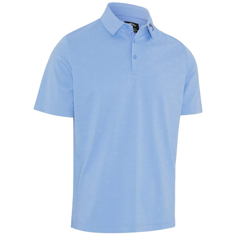 Callaway Odyssey Ventilated Jacquard Polo Shirt - Vista Blue