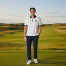Callaway Legacy Collection Blocked Logo Collar Polo Shirt - Bright White