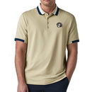 Callaway Legacy Collection Striped Colourblock Ribbed Collar Polo Shirt - Fields of Rye