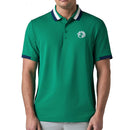 Callaway Legacy Collection Striped Colourblock Ribbed Collar Polo Shirt - Tidepool