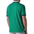 Callaway Legacy Collection Striped Colourblock Ribbed Collar Polo Shirt - Tidepool