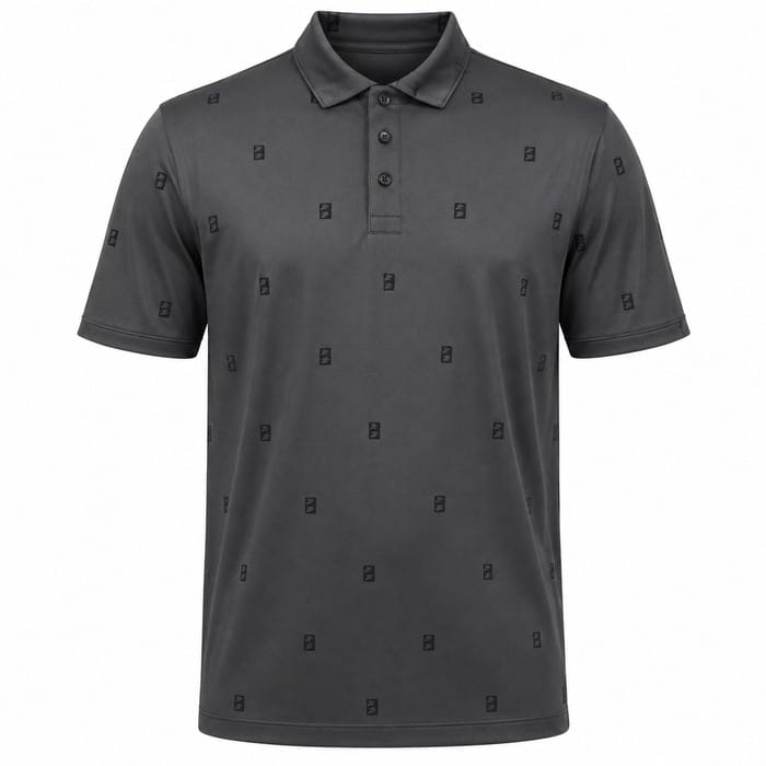 Nike Dri-Fit Par 5 Icon Stack Polo Shirt - Anthracite/Black