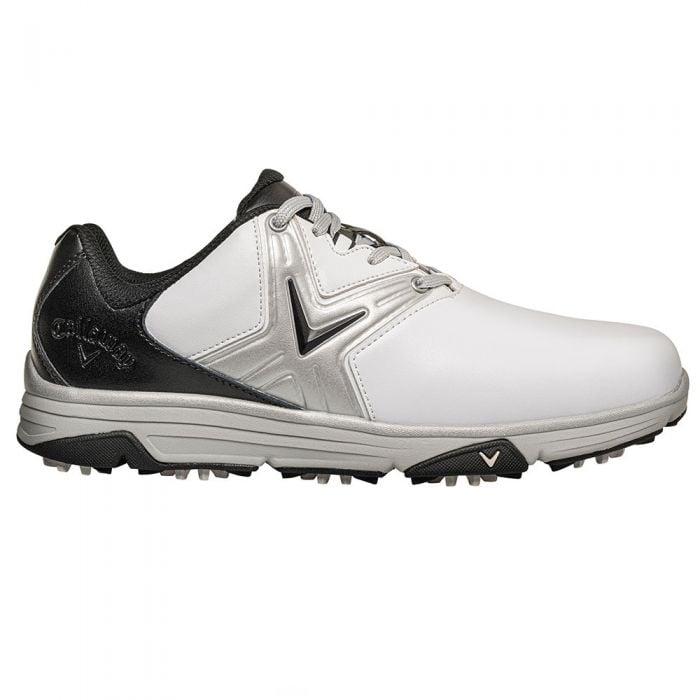 Callaway Chev Comfort Spiked Golf Shoes - White/Black