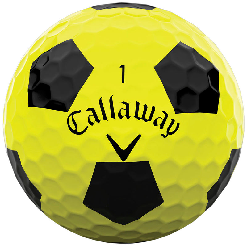 Callaway Chrome Soft Truvis Golf Balls - Yellow/Black - 12 Pack
