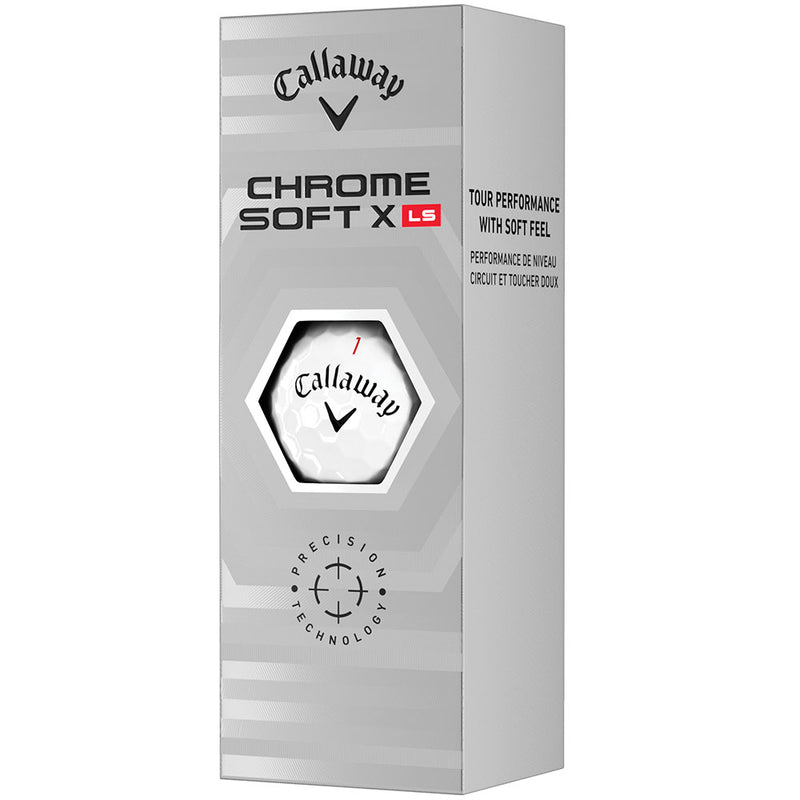 Callaway Chrome Soft X LS Golf Balls - White - Double Dozen