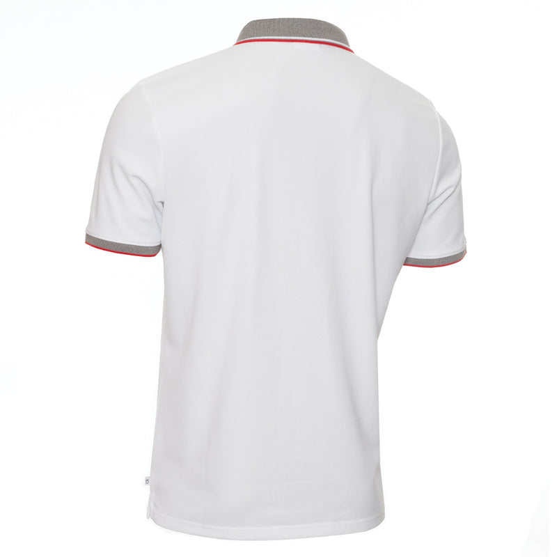 Calvin Klein Snead Polo Shirt - White/Power Red