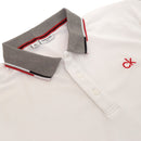 Calvin Klein Snead Polo Shirt - White/Power Red