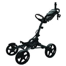 Clicgear 8.0+ 4-Wheel Push Trolley - Black