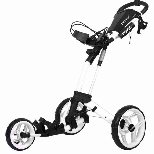 Clicgear Rovic RV2L 3-Wheel Push Trolley - White