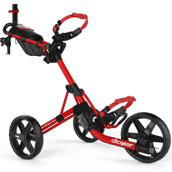 Clicgear 4.0 3-Wheel Push Trolley - Red