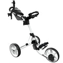 Clicgear 4.0 3-Wheel Push Trolley - White