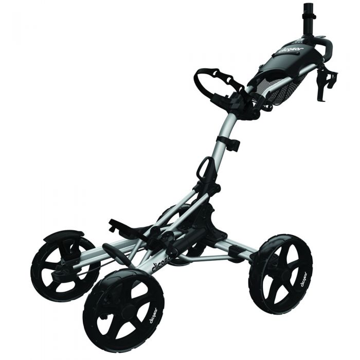 Clicgear 8.0+ 4-Wheel Push Trolley - Silver