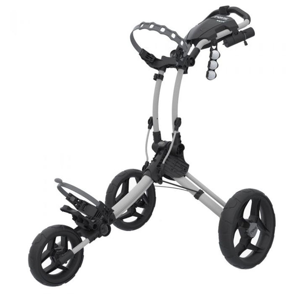 Clicgear Rovic RV1C Compact 3-Wheel Push Trolley - Arctic White/Black