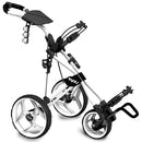 Clicgear Rovic RV3J Junior 3-Wheel Push Trolley - Arctic White