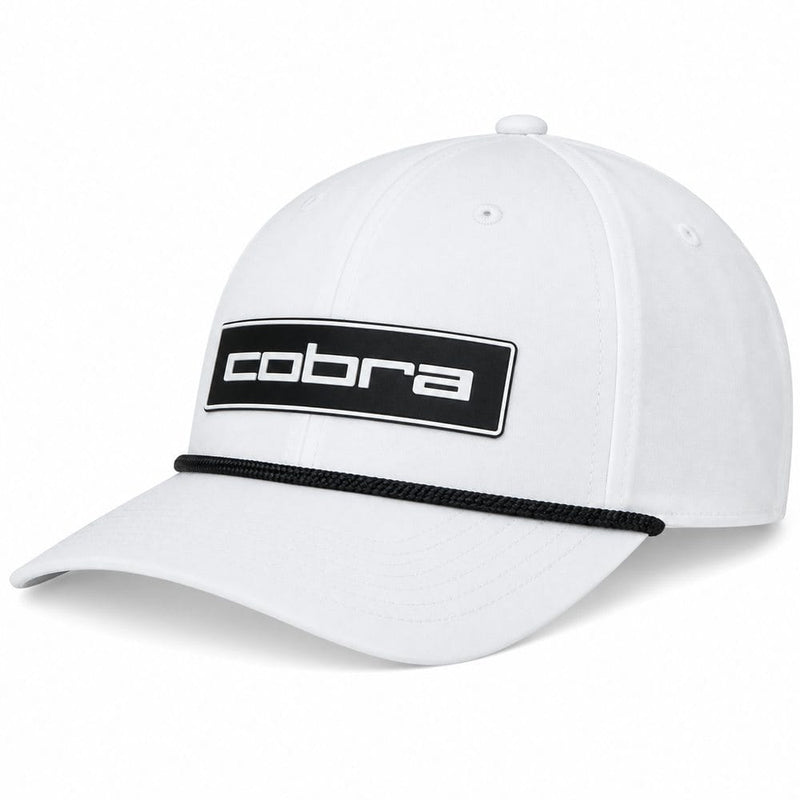 Cobra Tour Tech Rope Cap - White/Black
