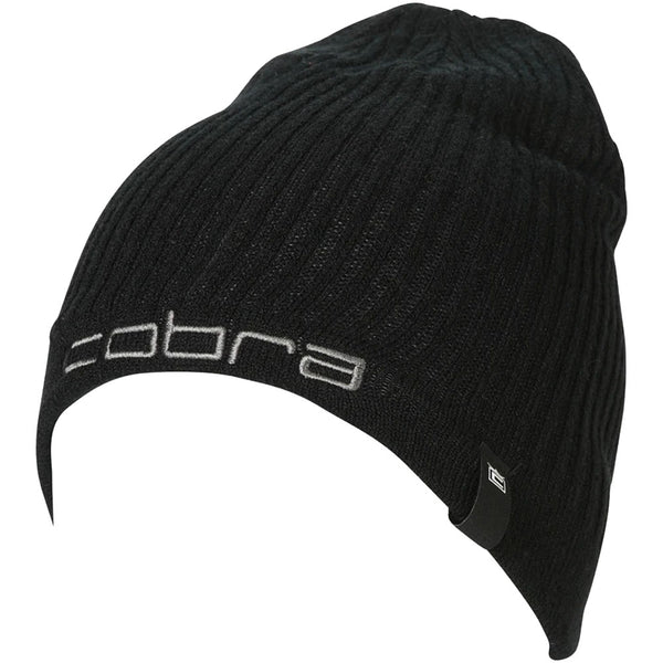 Cobra Reversible Crown Beanie Hat - Black