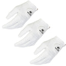 Cobra Pur Tour Cabretta Leather Golf Gloves - White - 3 Pack