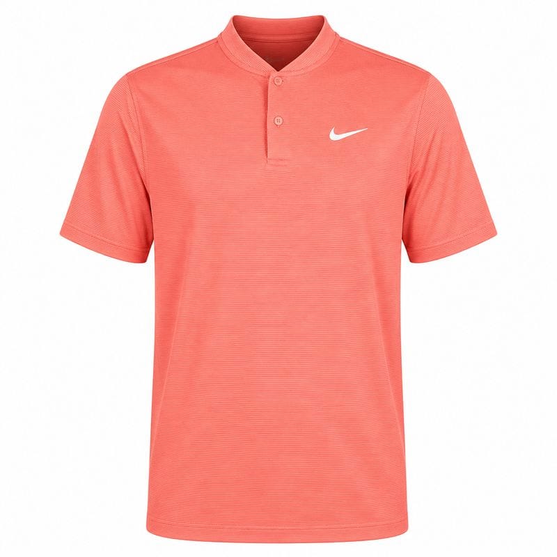 Nike Dri-Fit Velocity Blade Polo Shirt- Turf Orange/White