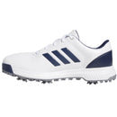 adidas CP Traxion Golf Shoes - White/Blue/Silver