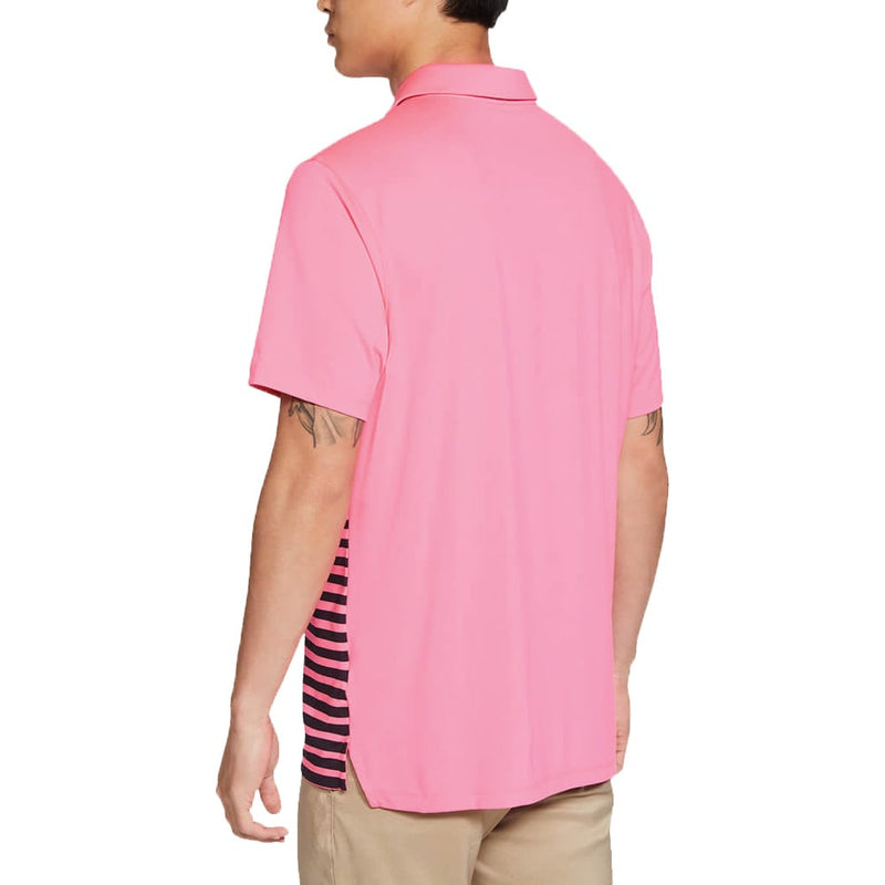 Nike Dry Vapor Stripe Graphic Polo Shirt - Hyper Pink