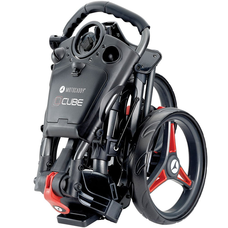 Motocaddy CUBE Push Trolley - Graphite/Red
