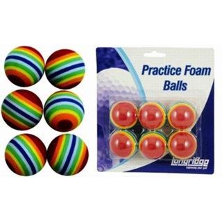 Longridge Multi Colour Practice Foam Golf Balls