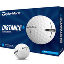 TaylorMade Distance+ Golf Balls - White - 12 Pack